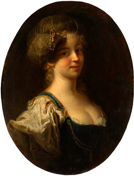 Woman with Turban ca. 1710 by Antoine Pesne (1683-1757)  Staatliche Kunstsammlungen Dresden Gal Nr 777
